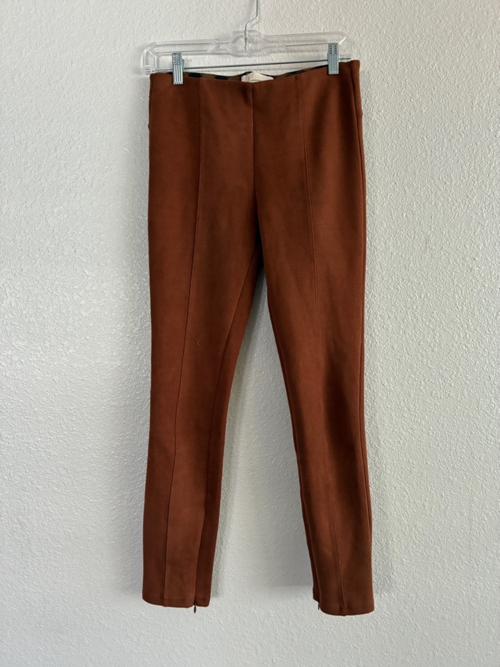 Anthropologie Faux Suede stretch leggings